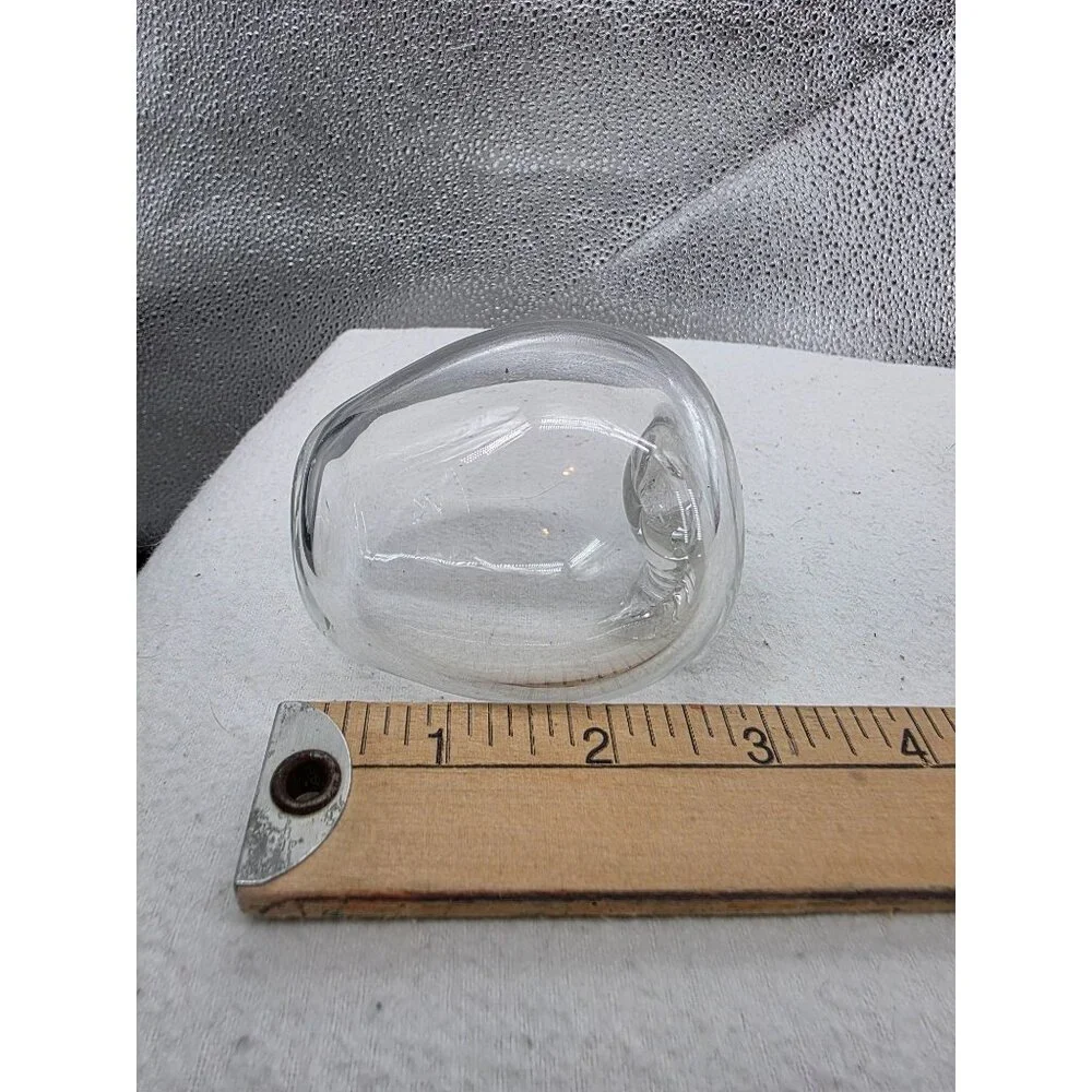 Apple & Pear Clear‎ Glass Figurines  3 Inches
